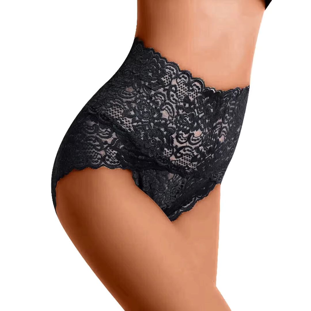 Women's Seamless Lace High-Waist Panties