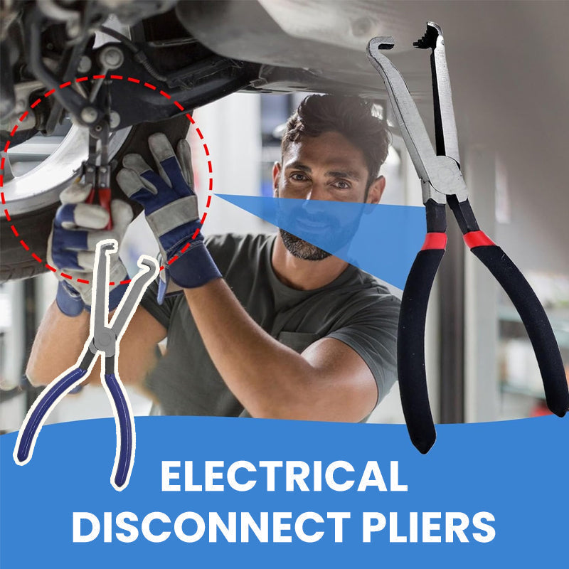10-inch carbon steel automotive fuel line disconnect pliers for car repair and mechanic use.