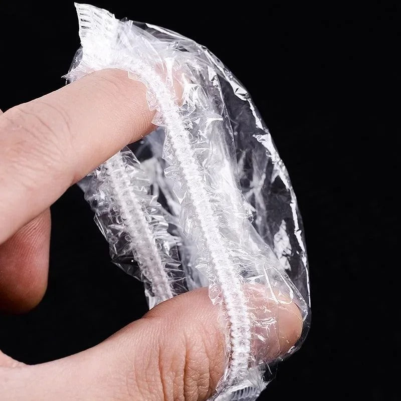 Clear waterproof ear covers for bathing. Disposable and comfortable ear protection for shower & hair care.