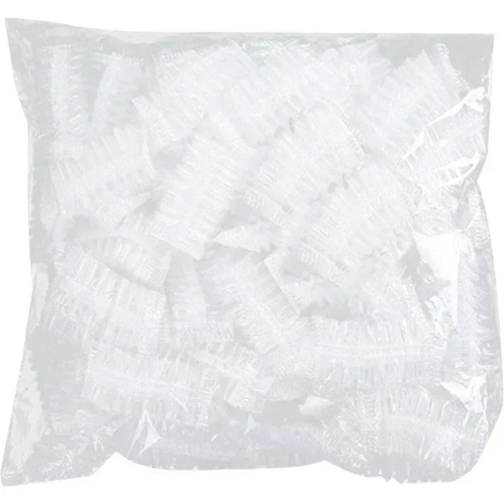 Bulk pack of waterproof ear protectors, 100 count. Essential disposable ear caps for showering & swimming.