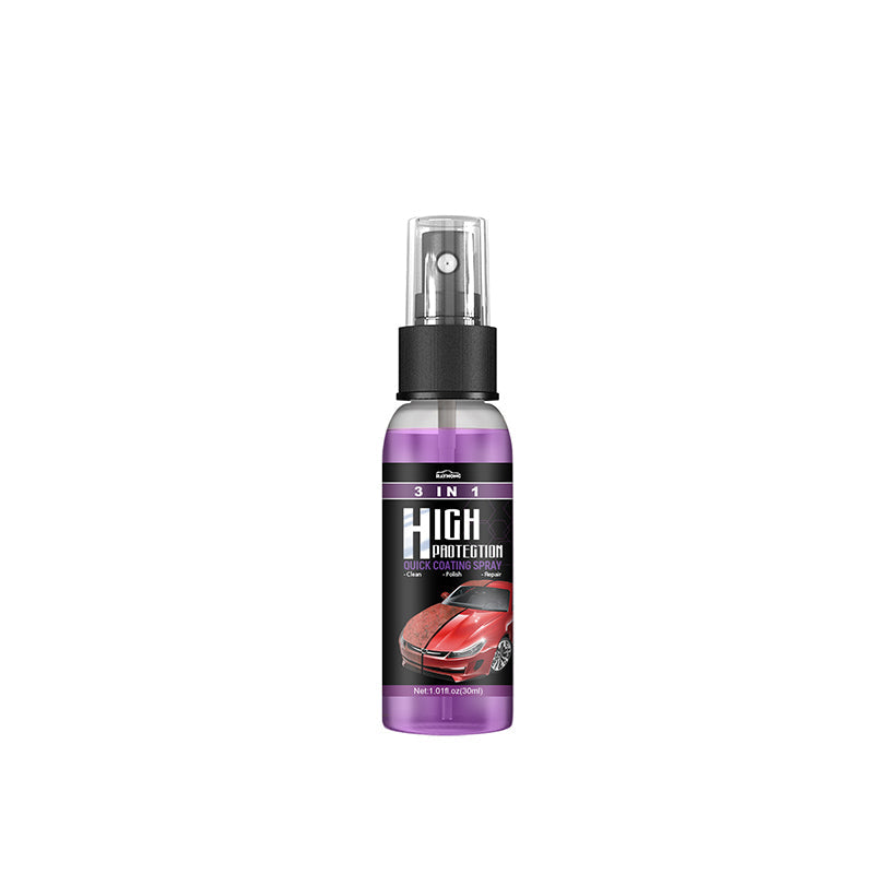 Car exterior shining brightly due to high protection quick coat spray application