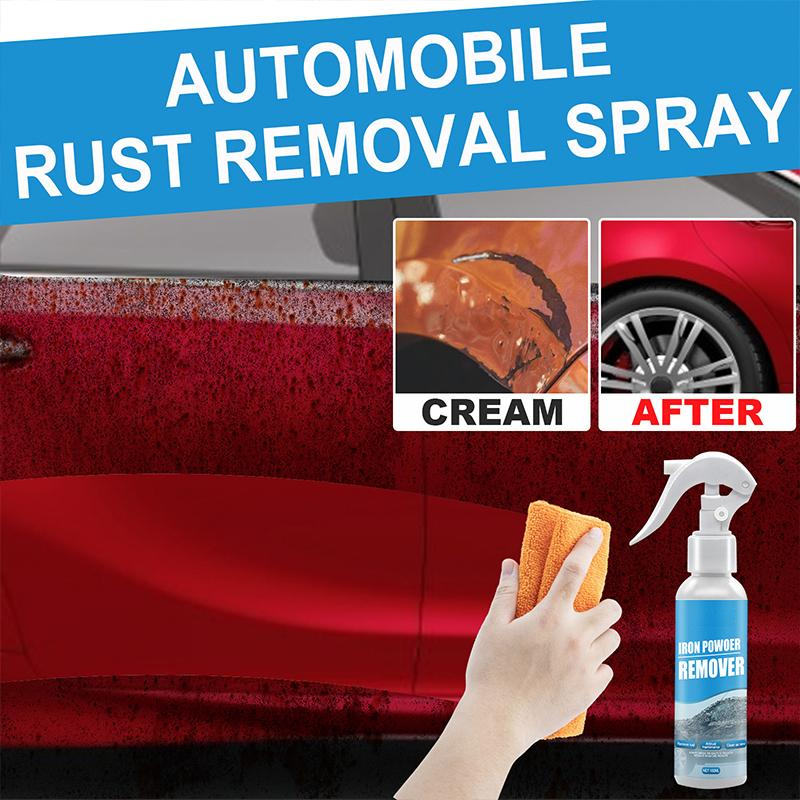Close-up of Universal Rust Remover Spray can, ideal for rust removal and metal cleaning