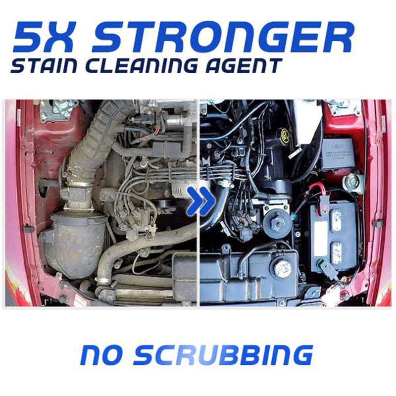 Hand holding 100ml Universal Rust Remover Spray, suitable for household cleaning tasks