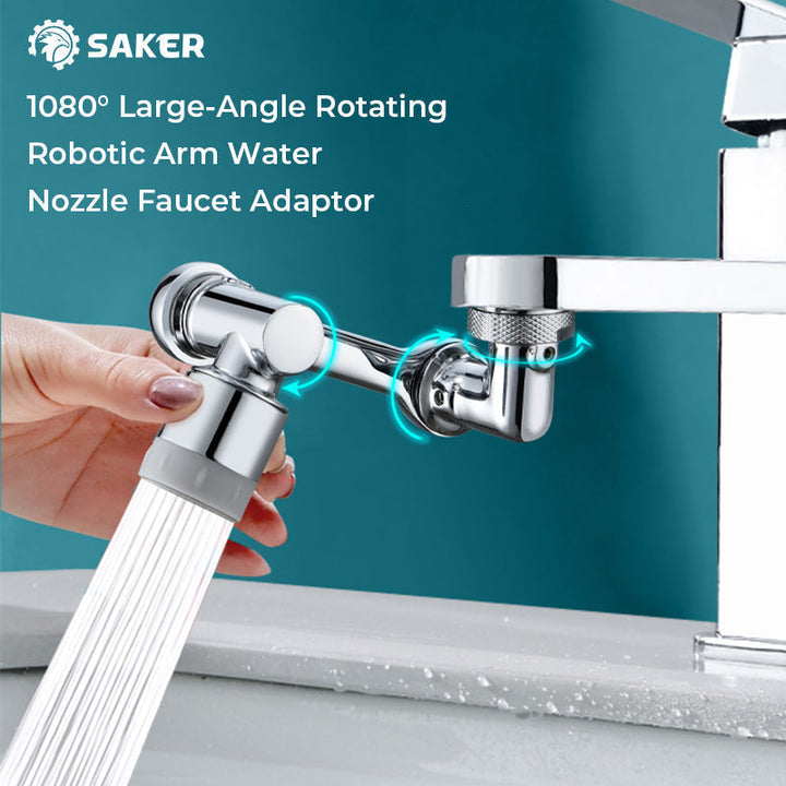 Water-saving 1080° rotating faucet extender, a home improvement for any sink