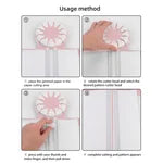 Close-up of versatile paper trimmer with 12 cutting options, ideal for precise crafting