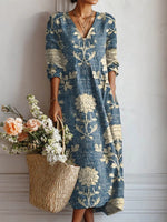Dusty Blue Floral