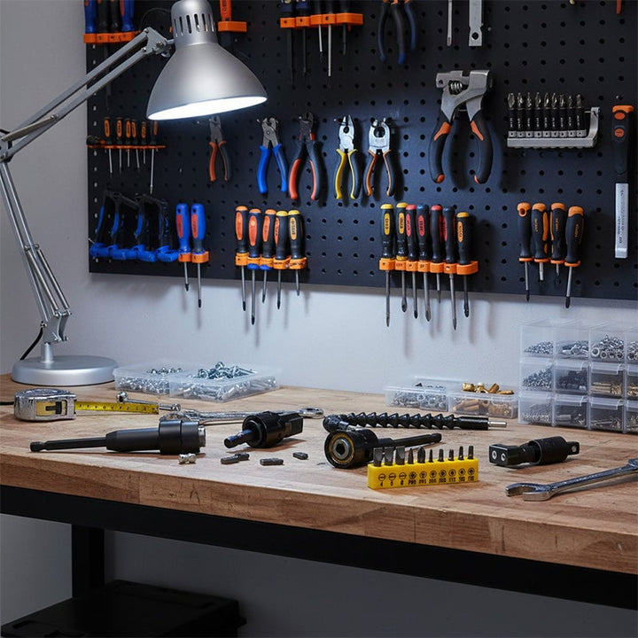 Flexible shaft drill attachment, ideal for reaching awkward angles in home improvement projects