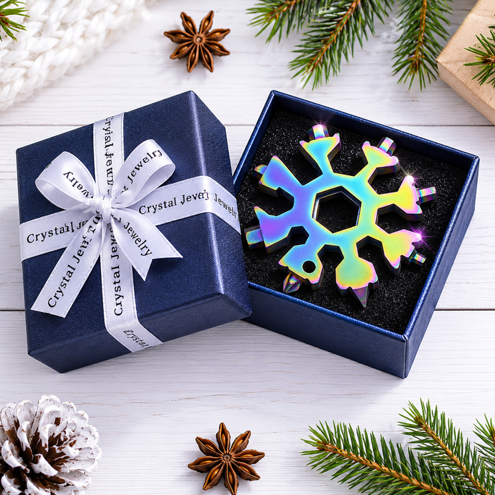Unisex 18-in-1 Snowflake Multi-tool Keychain
