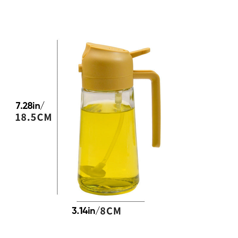 Multi-functional glass kitchen sprayer, ideal for avocado oil, canola oil, or sesame oil control