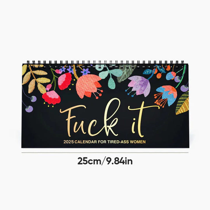 2025 Office stationery set including a wall planner and desk calendar, both with uplifting quotes