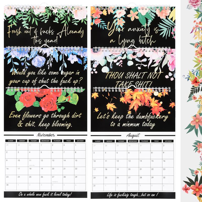 Compact 2025 desk calendar, ideal for small spaces, with daily dose of motivational quotes