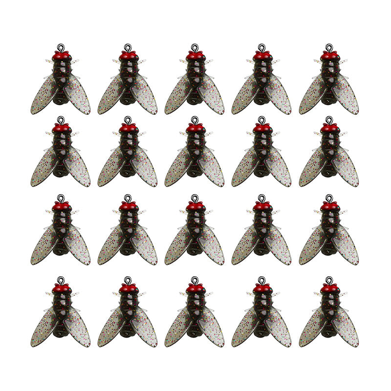 Essential fishing bait: 20 Bionic Fly Insect Lures for successful freshwater & saltwater angling