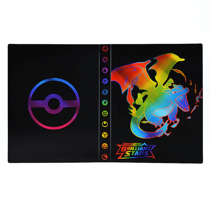 Organized display: 240-card collector album binder for trading cards. Keeps them safe.