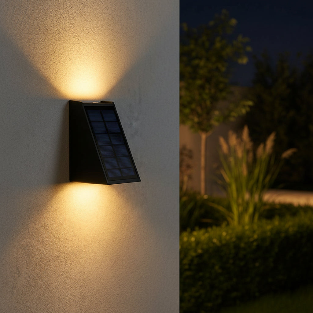 Luciena Outdoor Solar Wall Light Up and Down – Eco-Friendly Exterior Lighting