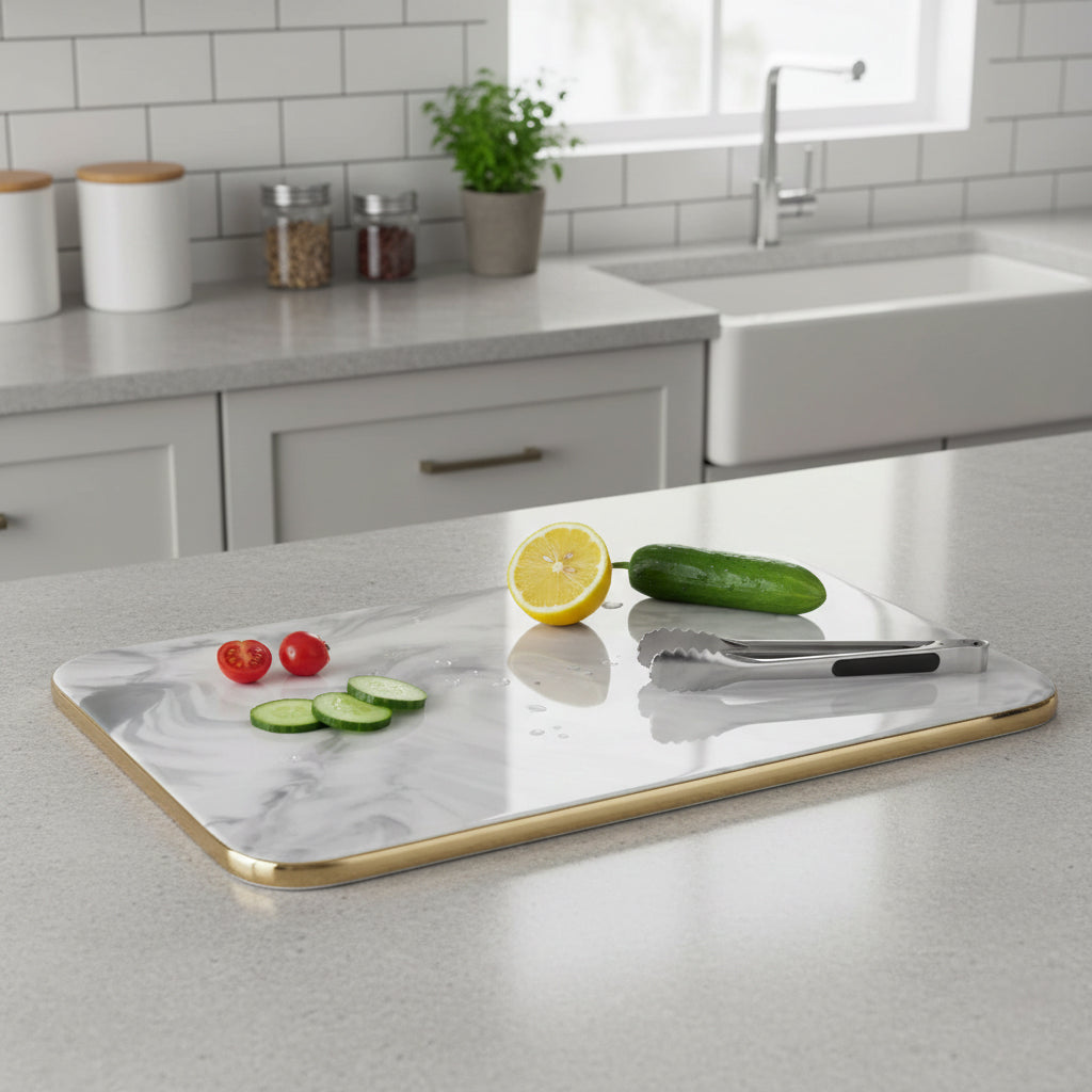 Elegant Marble Cutting Board for Kitchen