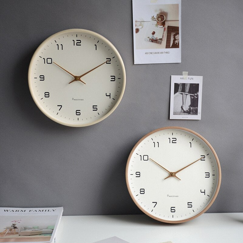 Minimalist Wooden Wall Clock for Home Decor