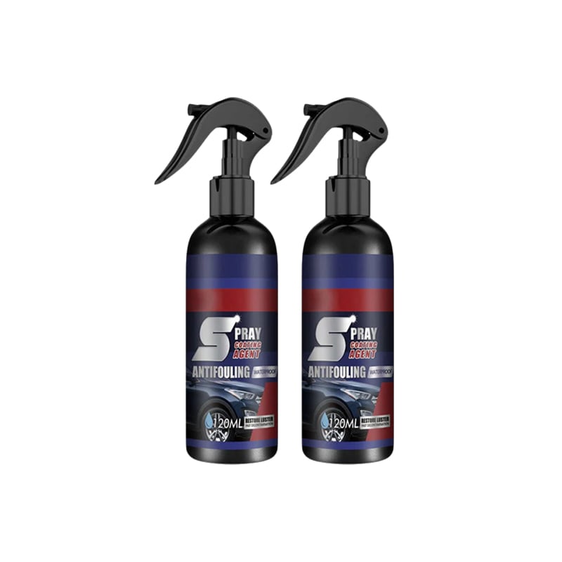 Waterless wash and shine with automotive hydrophobic coating spray
