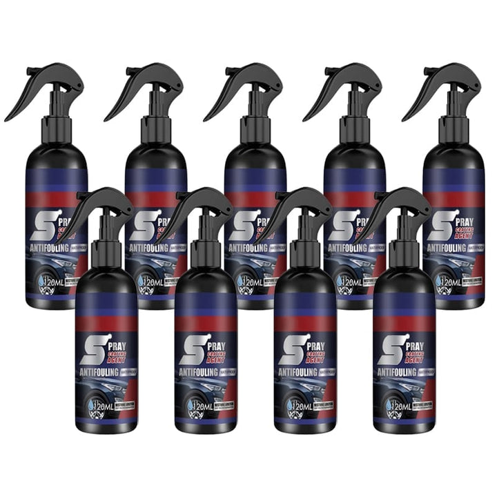 Detailing kit featuring the 3-in-1 hydrophobic coating spray bottle