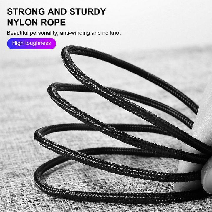Versatile 3-in-1 magnetic phone charging cable with interchangeable Type-C, Micro USB, Lightning tips