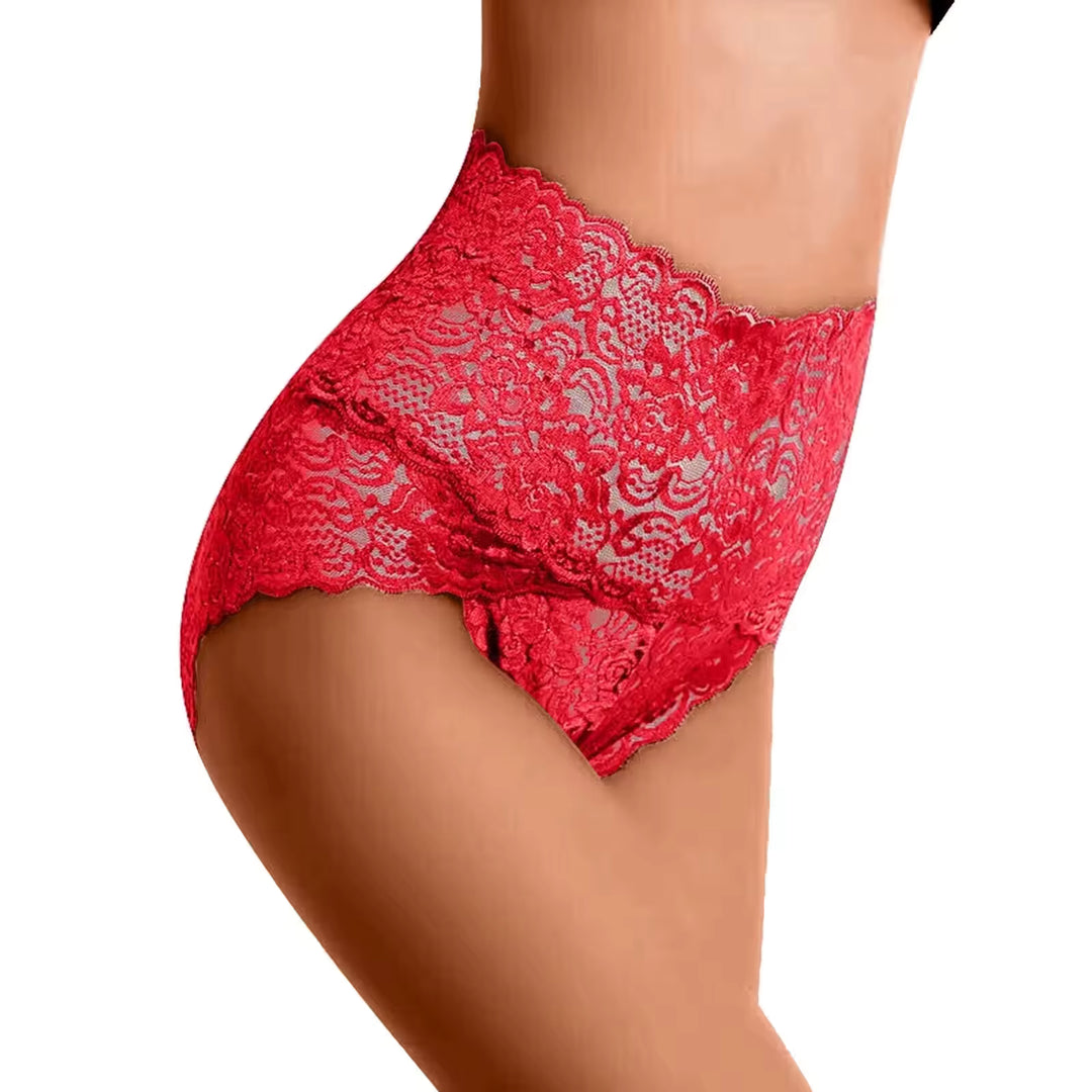 Women's Seamless Lace High-Waist Panties