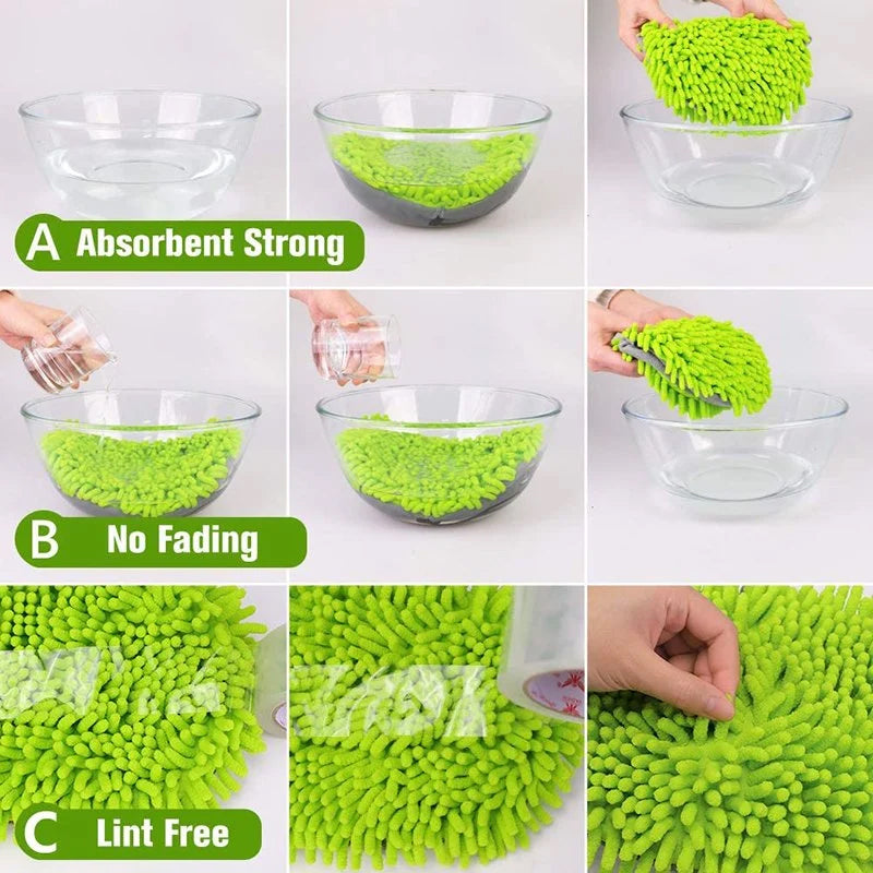 Deep cleaning wall mop featuring 360° rotation and an extendable telescopic handling system