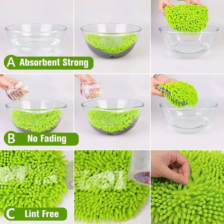 Deep cleaning wall mop featuring 360° rotation and an extendable telescopic handling system