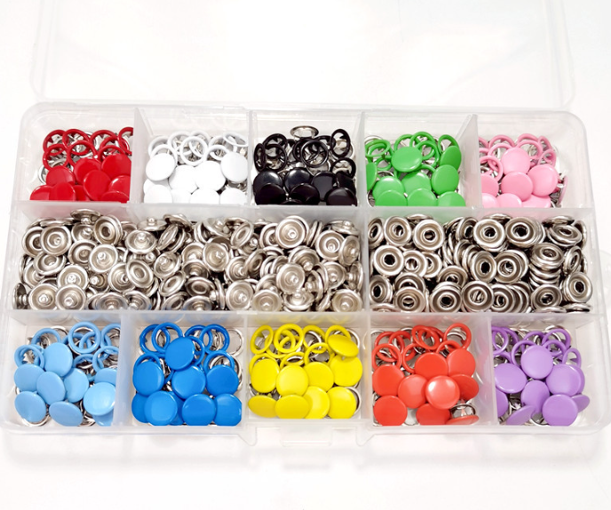 DIY Metal Snaps Buttons Kit for Fabric & Crafts