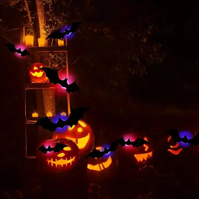 Gothic bat LED light decoration, ideal for Halloween parties and seasonal home accents