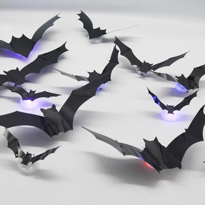 Spooky Halloween bat LED lights, arranged as an eye-catching home accent or party decoration
