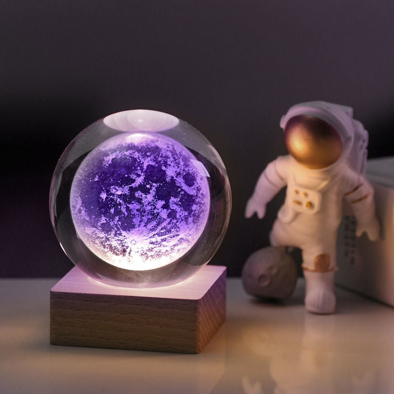Homewares: LED crystal galaxy sphere night light, an artistic piece for space and universe lovers