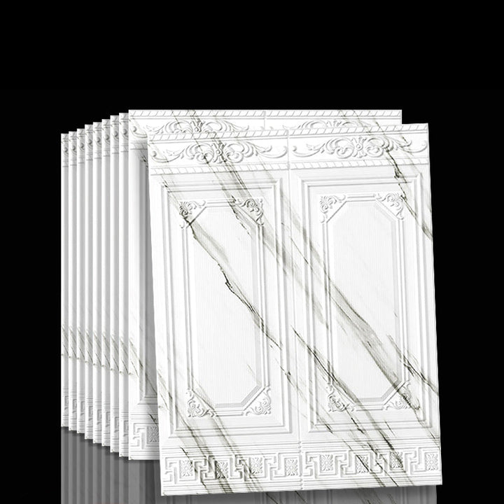 Transform your kitchen with 3D peel and stick vinyl panels. Textured, self-adhesive, and waterproof.