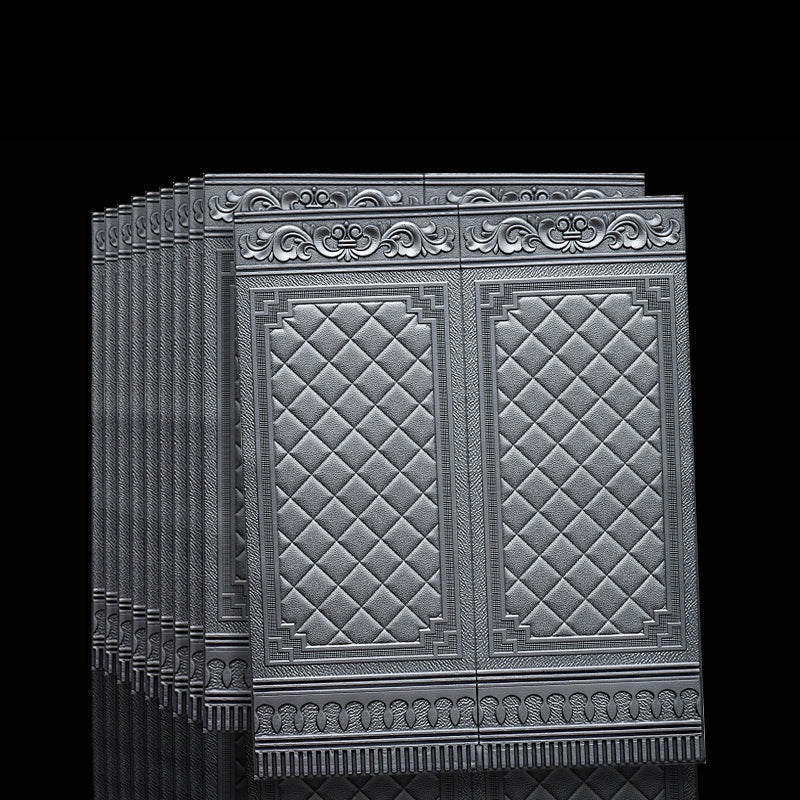 Kids' room decor: 3D textured wall panels. Vinyl, self-adhesive, peel and stick, and easy to clean.