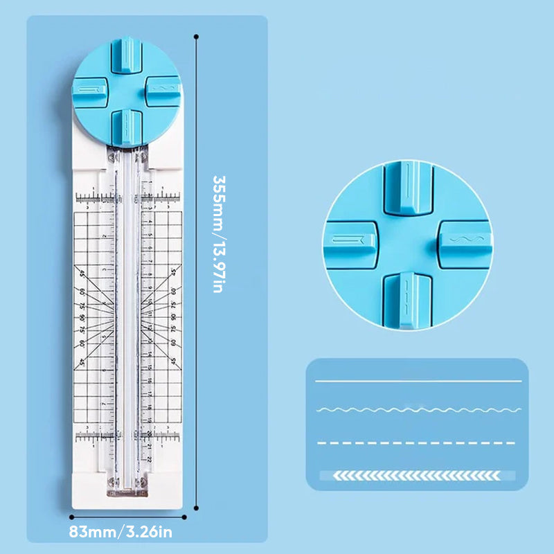 Portable paper cutter, perfect for on-the-go scrapbooking and craft supply needs