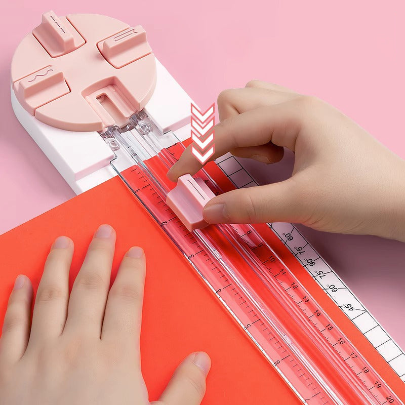 Craft tool with multiple cutting styles: wavy, perforated, scoring, and straight