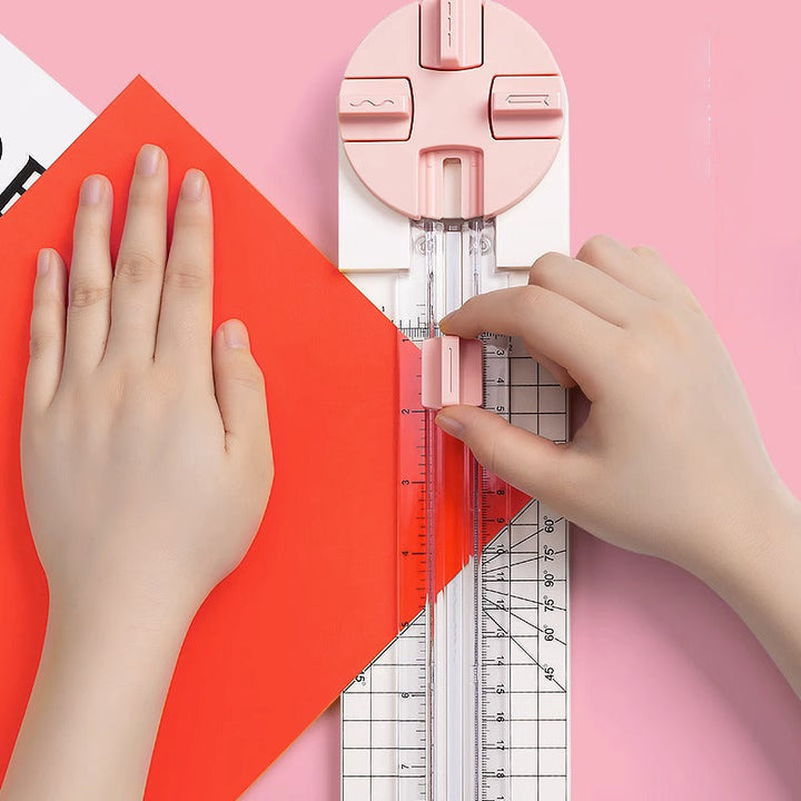 Compact paper cutter for office, school, and home DIY projects, easy to store