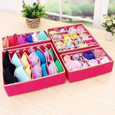 Space-saving foldable drawer organizer for underwear and small items