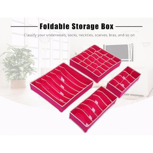 Home improvement foldable non-woven underwear organizer for drawers