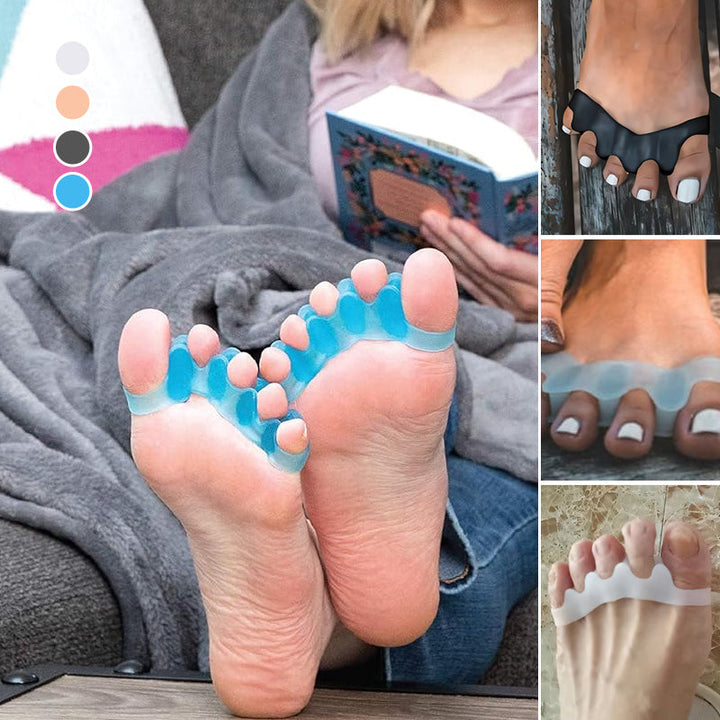 Unisex gel toe separators, perfect for pedicure preparation and enhancing nail polish application.