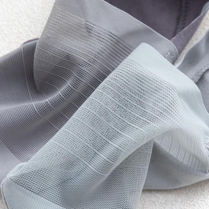 No-show ice silk ankle socks laying flat, demonstrating their low-cut design for an invisible look
