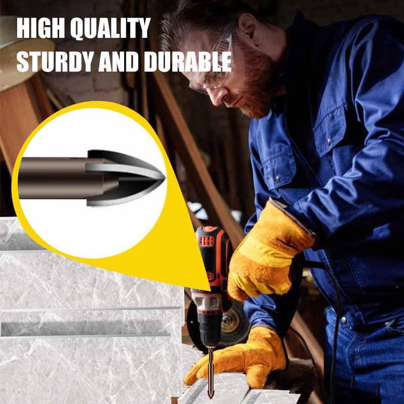 5-piece universal drilling tool set with carbide tips for efficient drilling in various materials