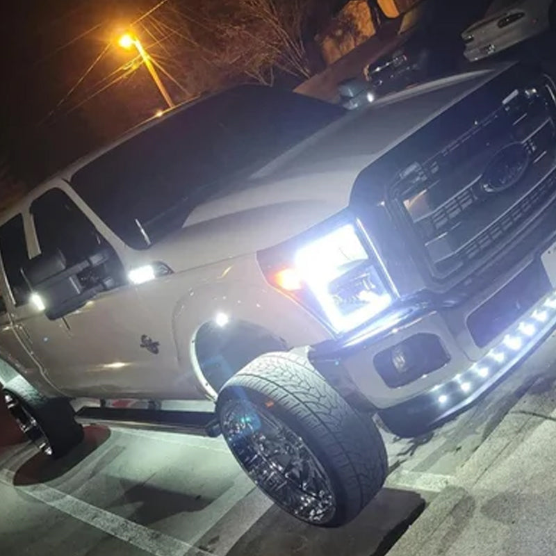 Complete set of 5 universal waterproof LED truck cab roof lights for truck owners