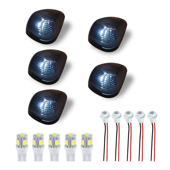 Weatherproof 5-piece universal LED truck cab roof lights, long-lasting performance