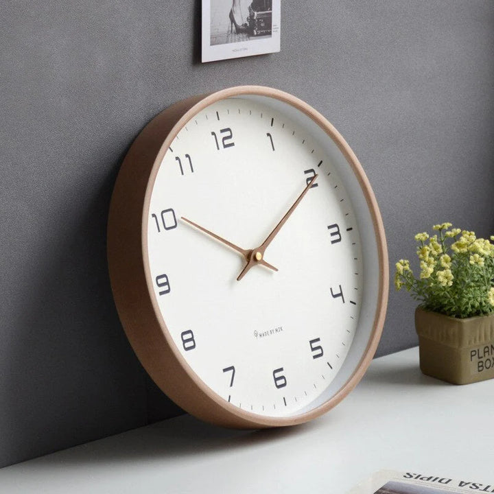Minimalist Wooden Wall Clock for Home Decor