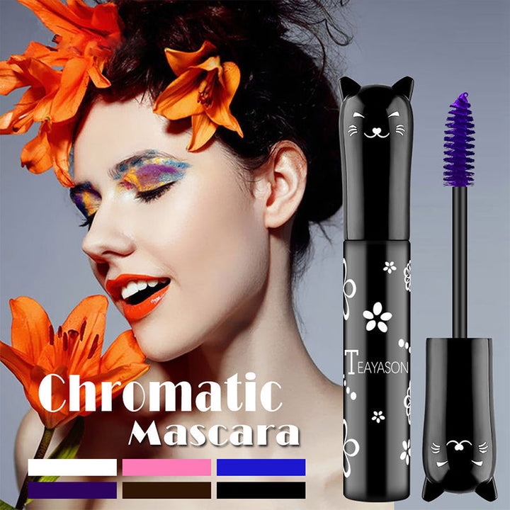 Waterproof 5D Lengthening & Curling Mascara, purple shade for bold, vibrant lashes