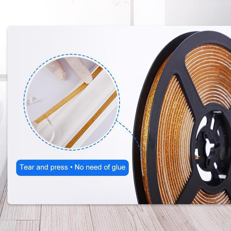 Waterproof 6M self-adhesive tile tape, perfect for sealing gaps in home decor