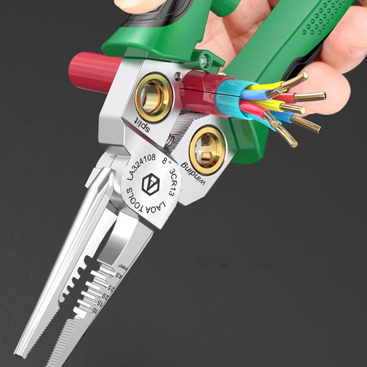 Ergonomic handle of the wire stripping multi-tool, ensuring comfortable grip
