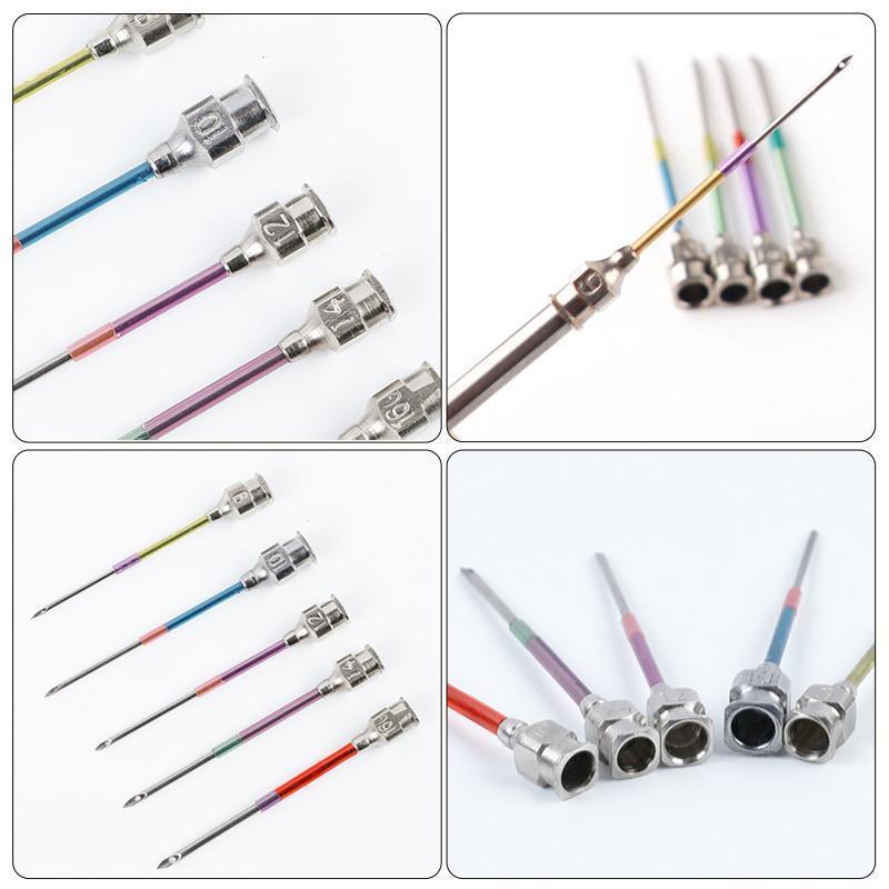 Assortment of punch needles and accessories for embroidery, neatly arranged for crafting.