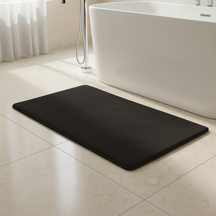 Luxurious Velvet Anti-Slip Bath Mat with Memory Foam