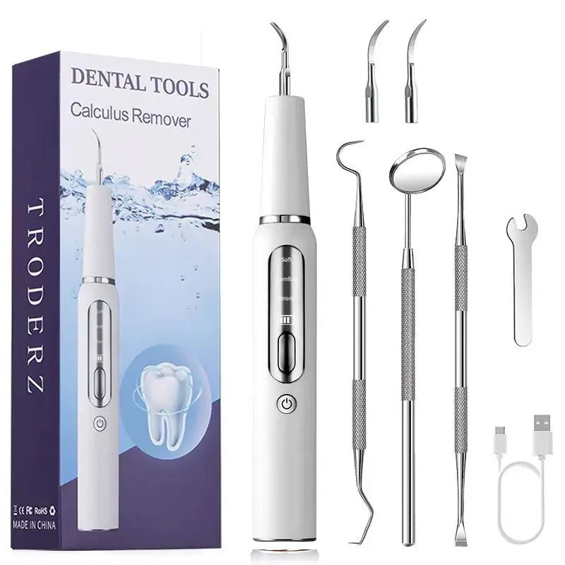 Ultrasonic Dental Plaque Remover – Rechargeable Teeth Cleaner