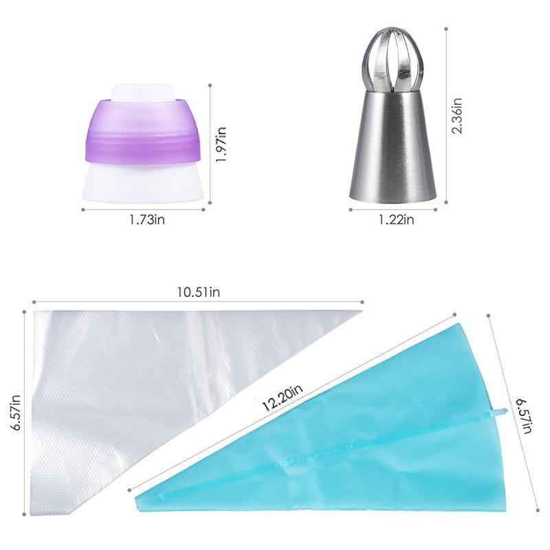 Cooki and cake decorating 8-piece tool set, perfect for all your baking needs.